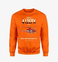 Thumbnail for SUBARU Bell 412EPX design on orange sweatshirt