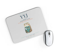 Thumbnail for Victoria International Airport (YYJ) design on light gray rectangle mouse pad
