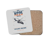 Thumbnail for Airbus H225 design on light gray 1 piece coaster