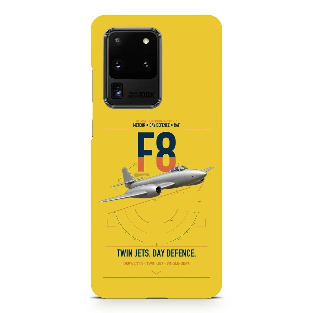 Gloster Meteor F8 design on samsung case - yellow