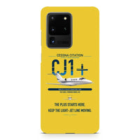 Thumbnail for Cessna Citation CJ1+ design on samsung case - yellow