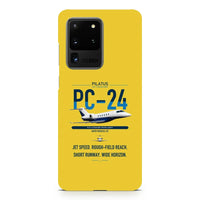 Thumbnail for Pilatus PC-24 design on samsung case - yellow