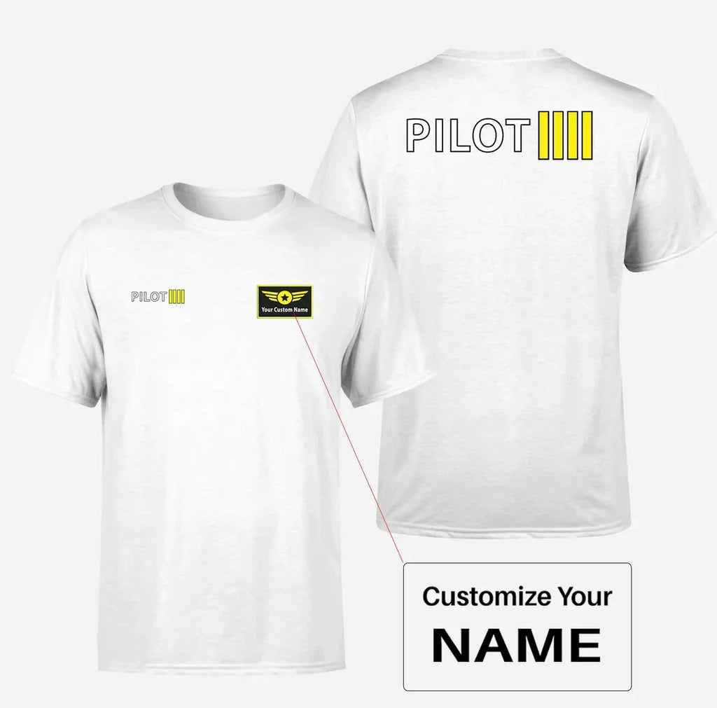 Customisable Pilot & Stripes T-Shirt - view 3