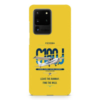 Thumbnail for Cessna 180J Skywagon design on samsung case - yellow