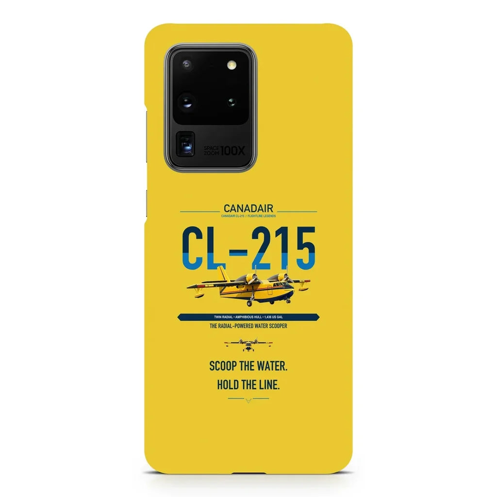 Canadair CL-215 design on samsung case - yellow