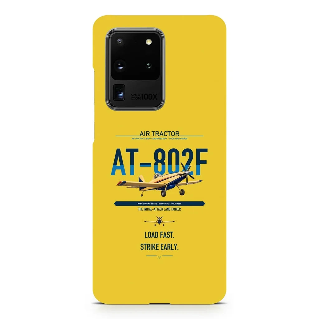 Air Tractor AT-802F design on samsung case - yellow