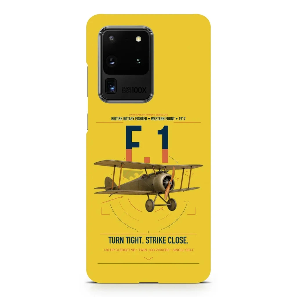 Sopwith Camel F.1 design on samsung case - yellow