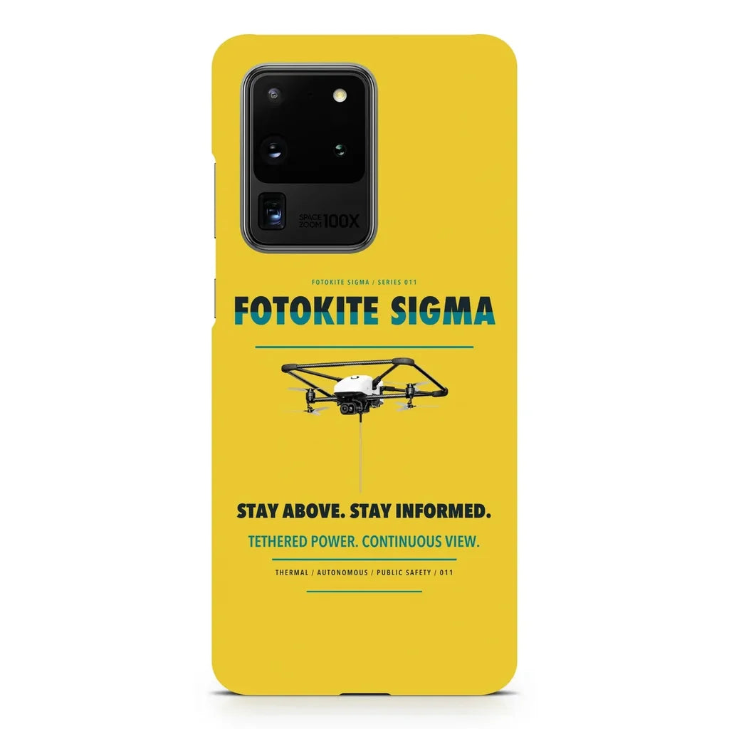 Fotokite Sigma design on samsung case - yellow