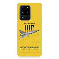 Thumbnail for Dassault Mirage IIIC design on samsung case - yellow