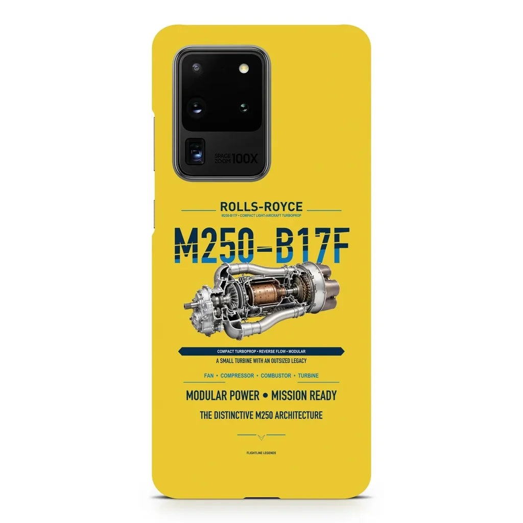 M250-B17F design on samsung case - yellow