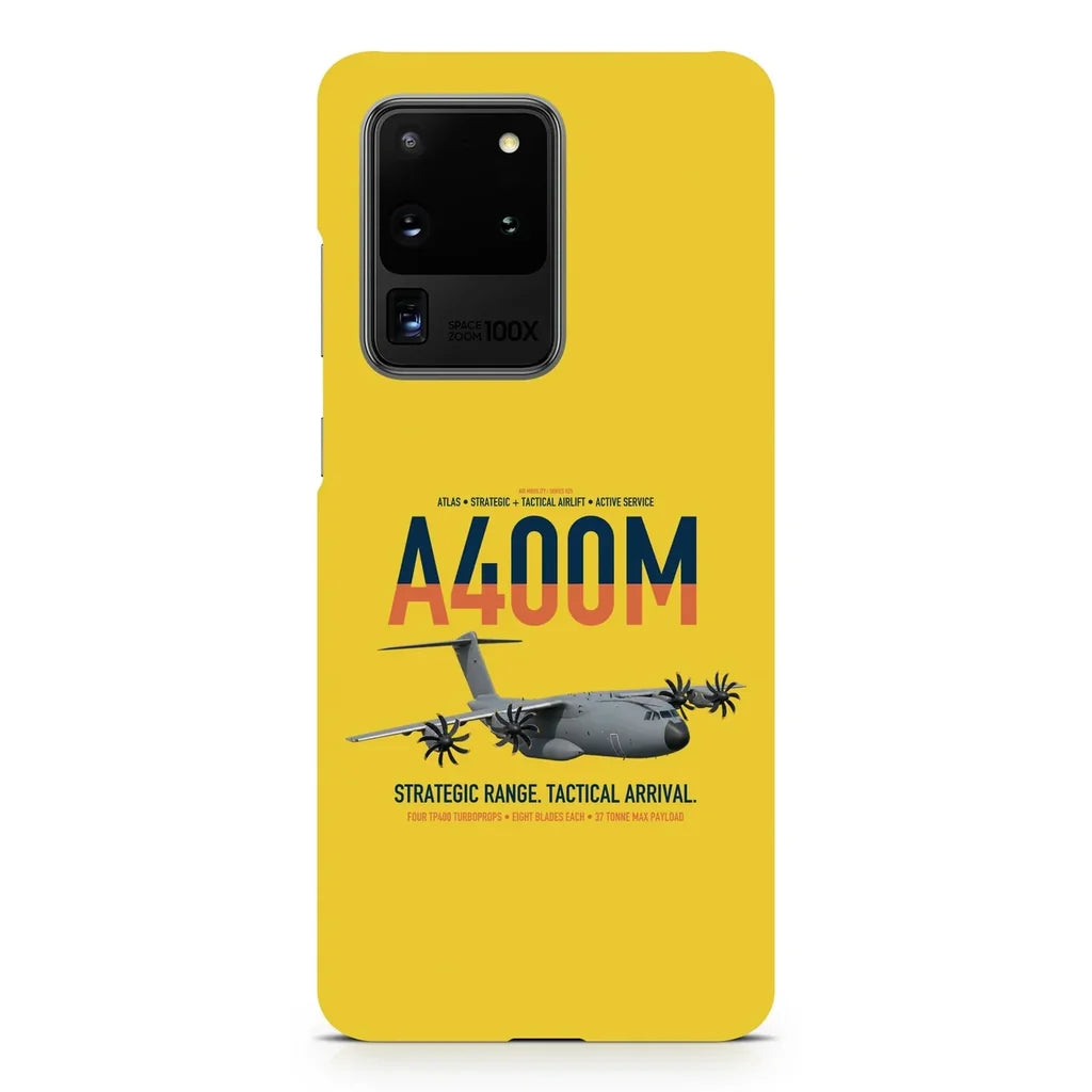 Airbus A400M Atlas design on samsung case - yellow