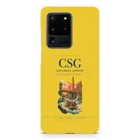 Thumbnail for Columbus Airport CSG design on samsung case - yellow