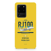 Thumbnail for Avro RJ100 design on samsung case - yellow