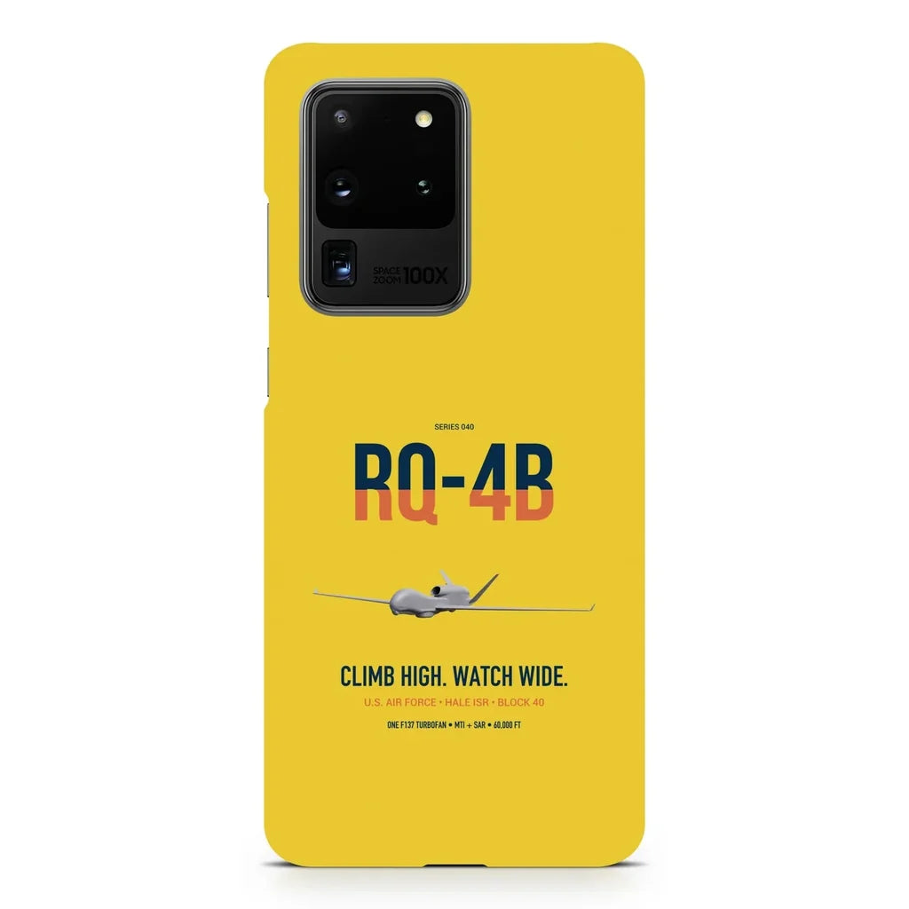 RQ-4B Global Hawk design on samsung case - yellow