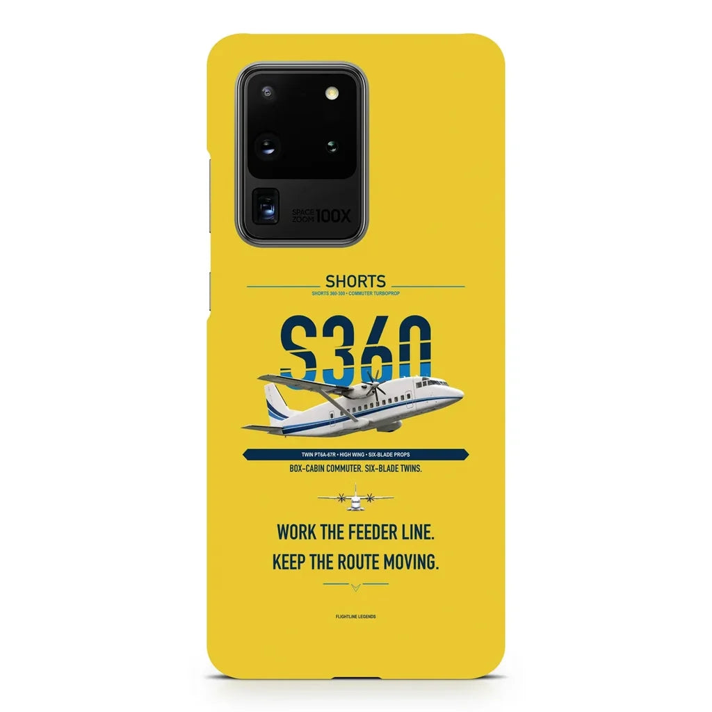 Shorts 360-300 design on samsung case - yellow