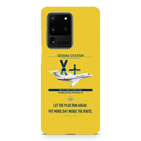 Thumbnail for Cessna Citation X+ design on samsung case - yellow