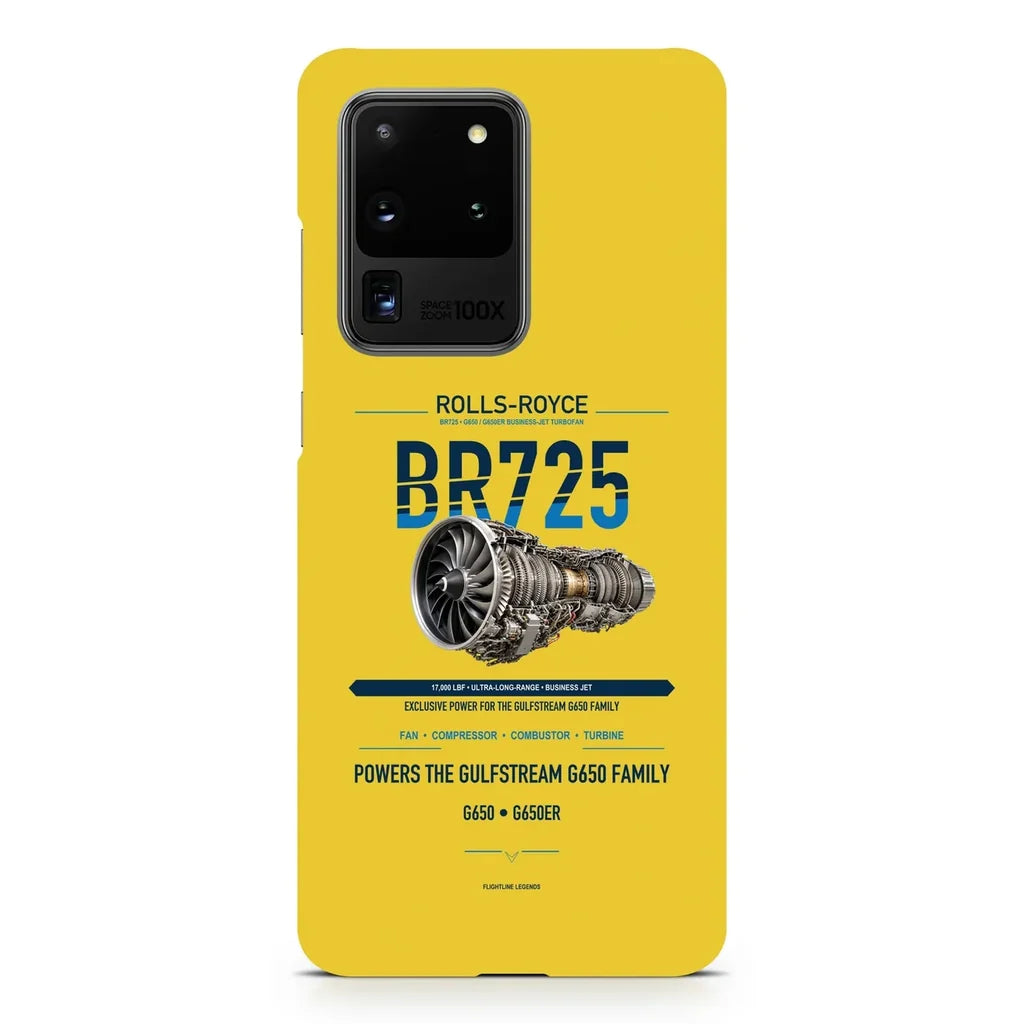 BR725 design on samsung case - yellow