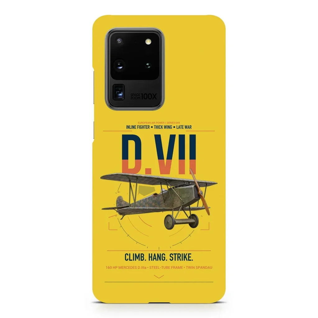 Fokker D.VII design on samsung case - yellow
