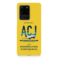 Thumbnail for Airbus ACJ319neo design on samsung case - yellow