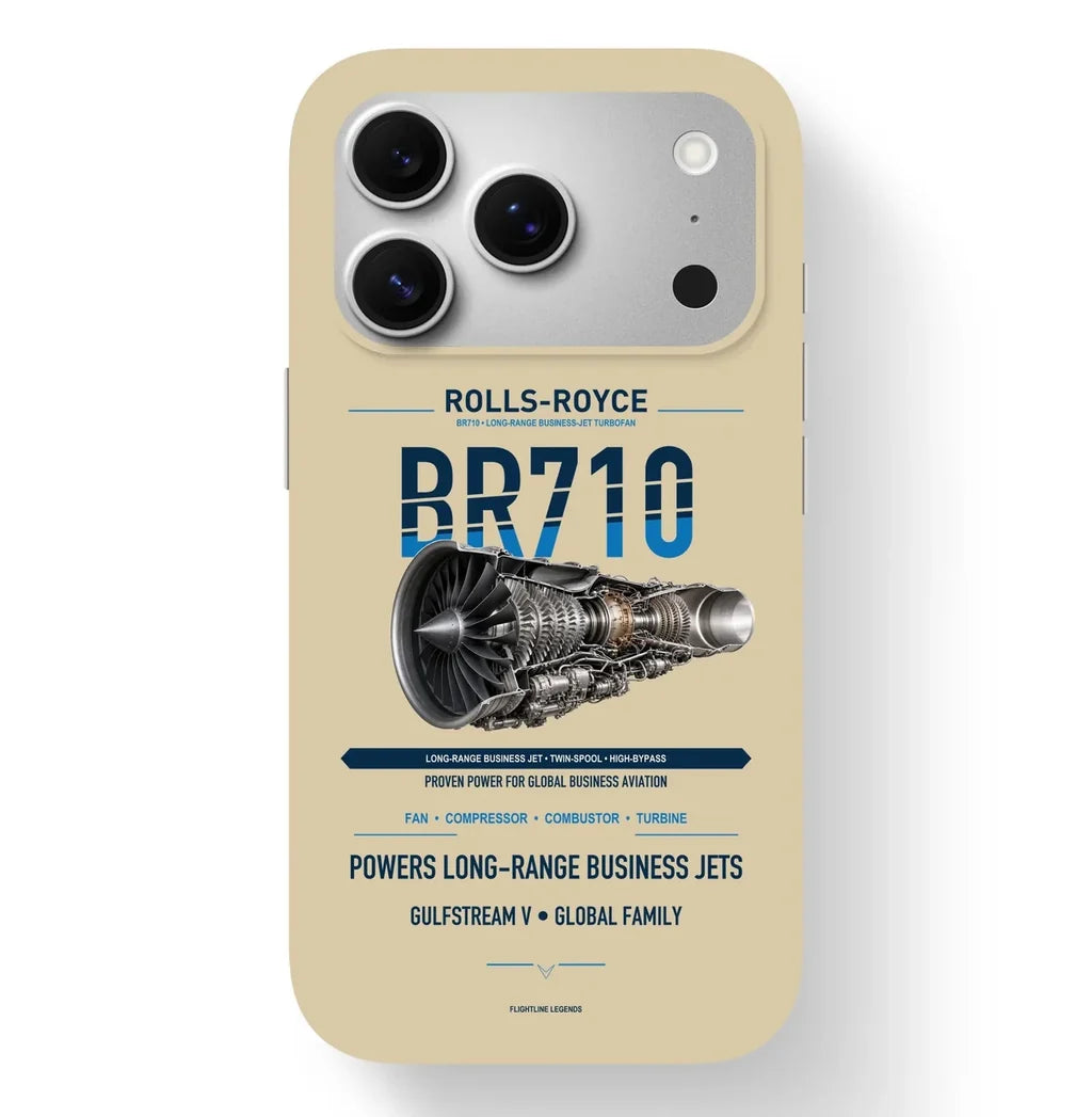 BR710 Case design on beige iphone case
