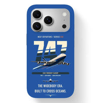 Thumbnail for Boeing 747-200B design on blue magsafe iphone case