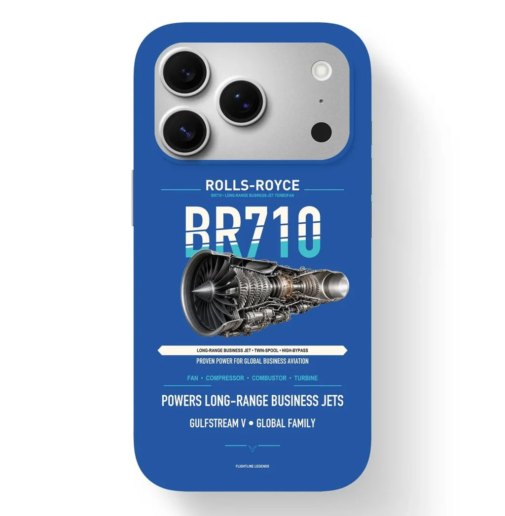 BR710 Case design on blue iphone case