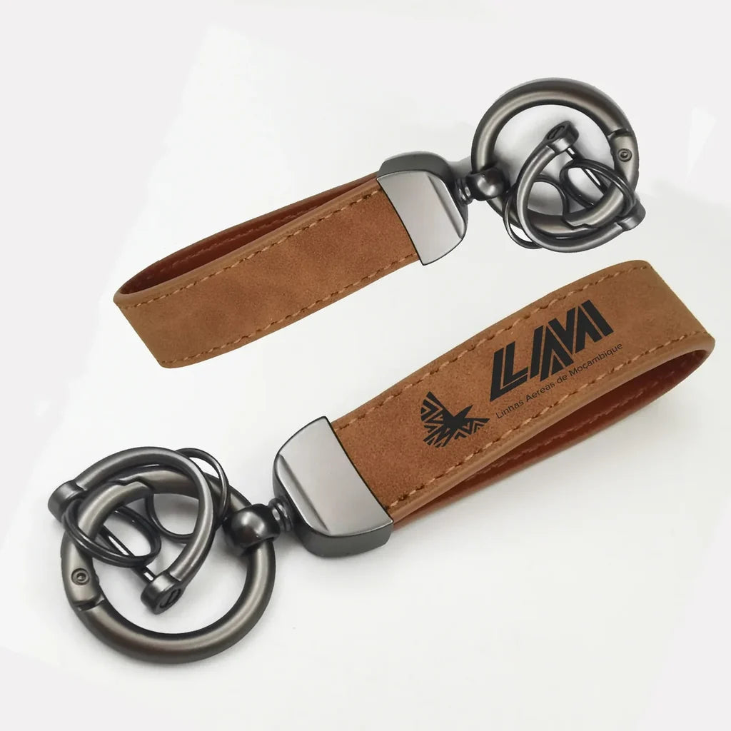 Mozambique Airlines Horseshoe Buckle key chain, Camel