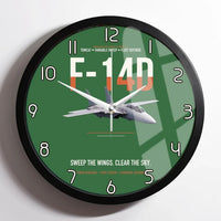 Thumbnail for F-14D Tomcat Sweep The Wings Clear The Sky design on green framed wall clock