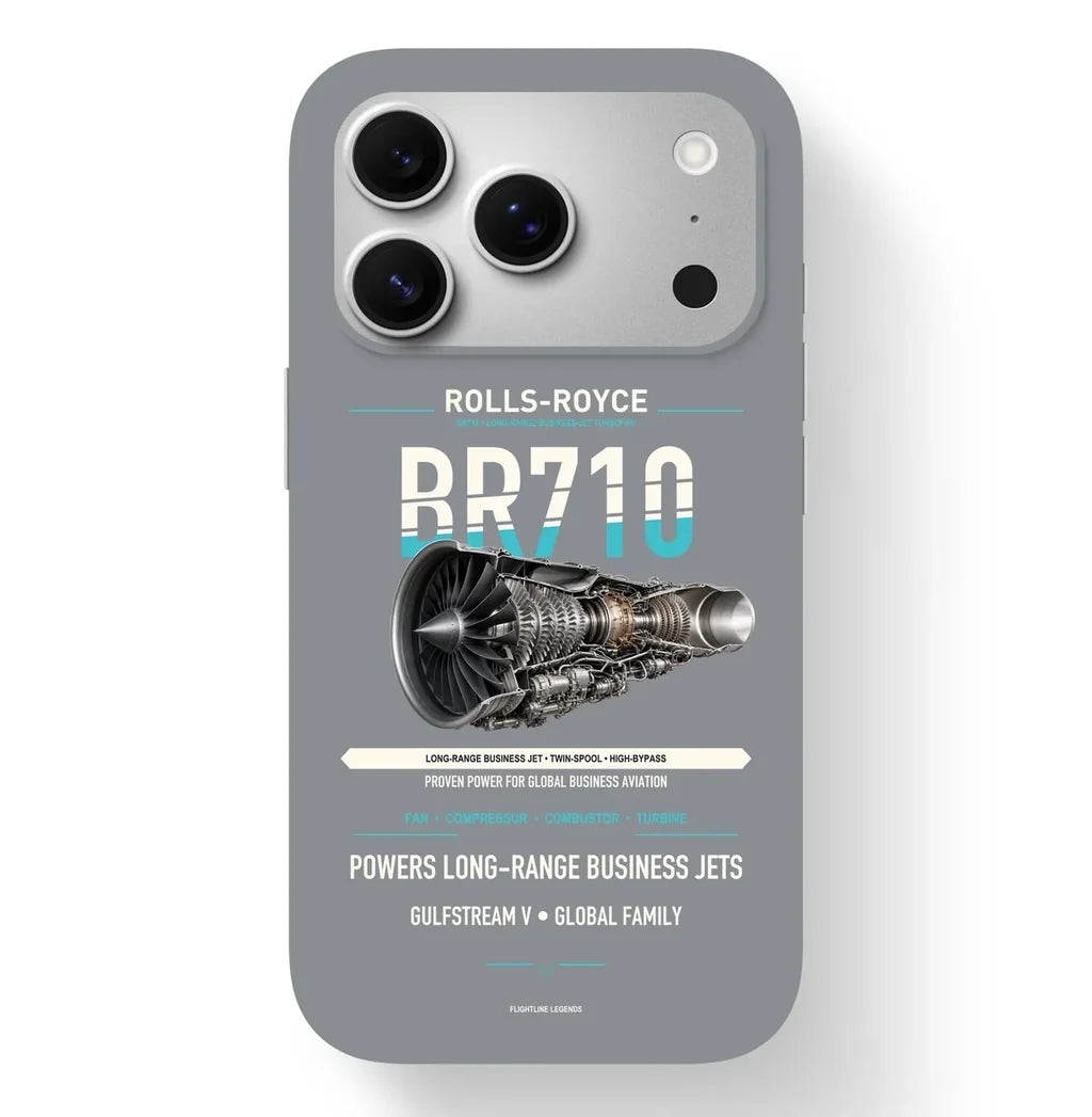 BR710 Case design on gray iphone case