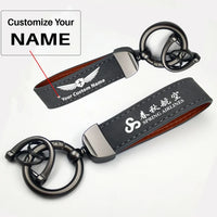 Thumbnail for Spring Airlines Horseshoe Buckle key chain, Gray + Name