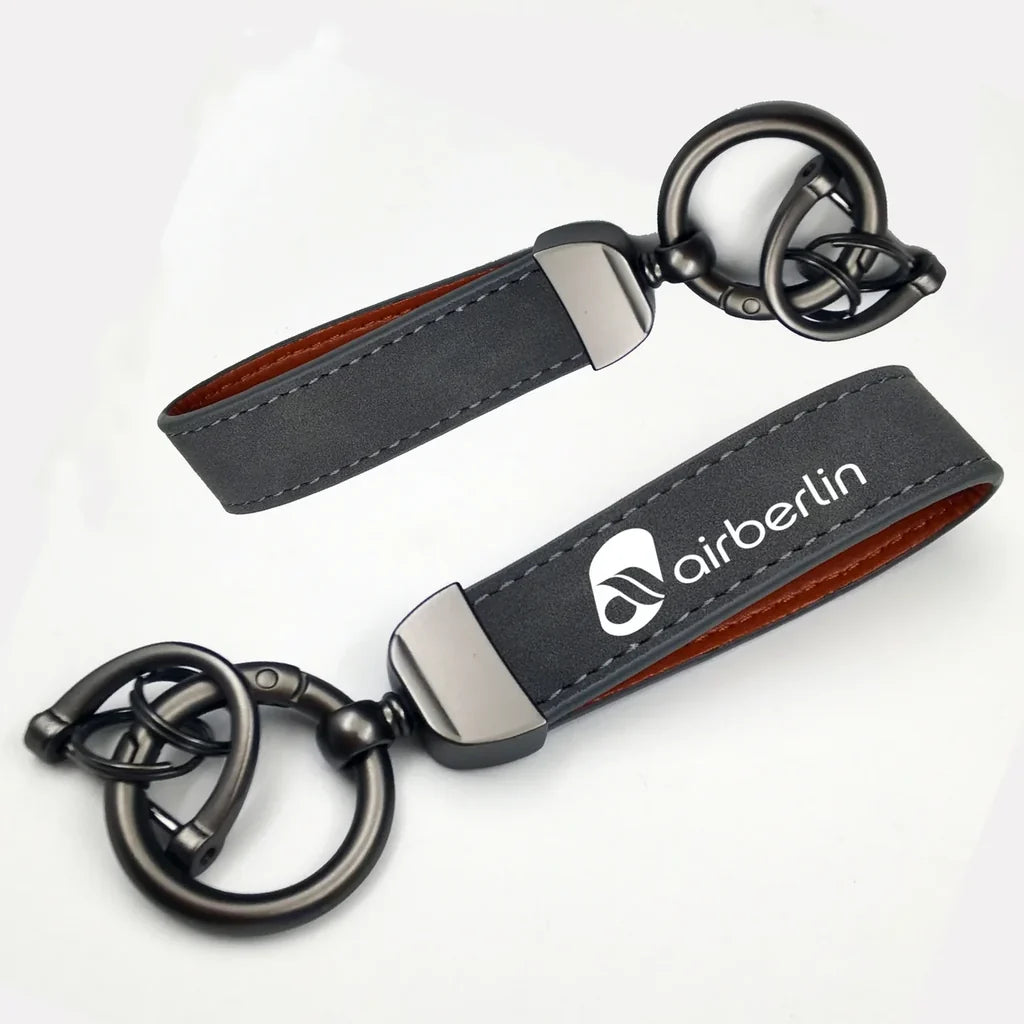 airberlin Horseshoe Buckle key chain in gray