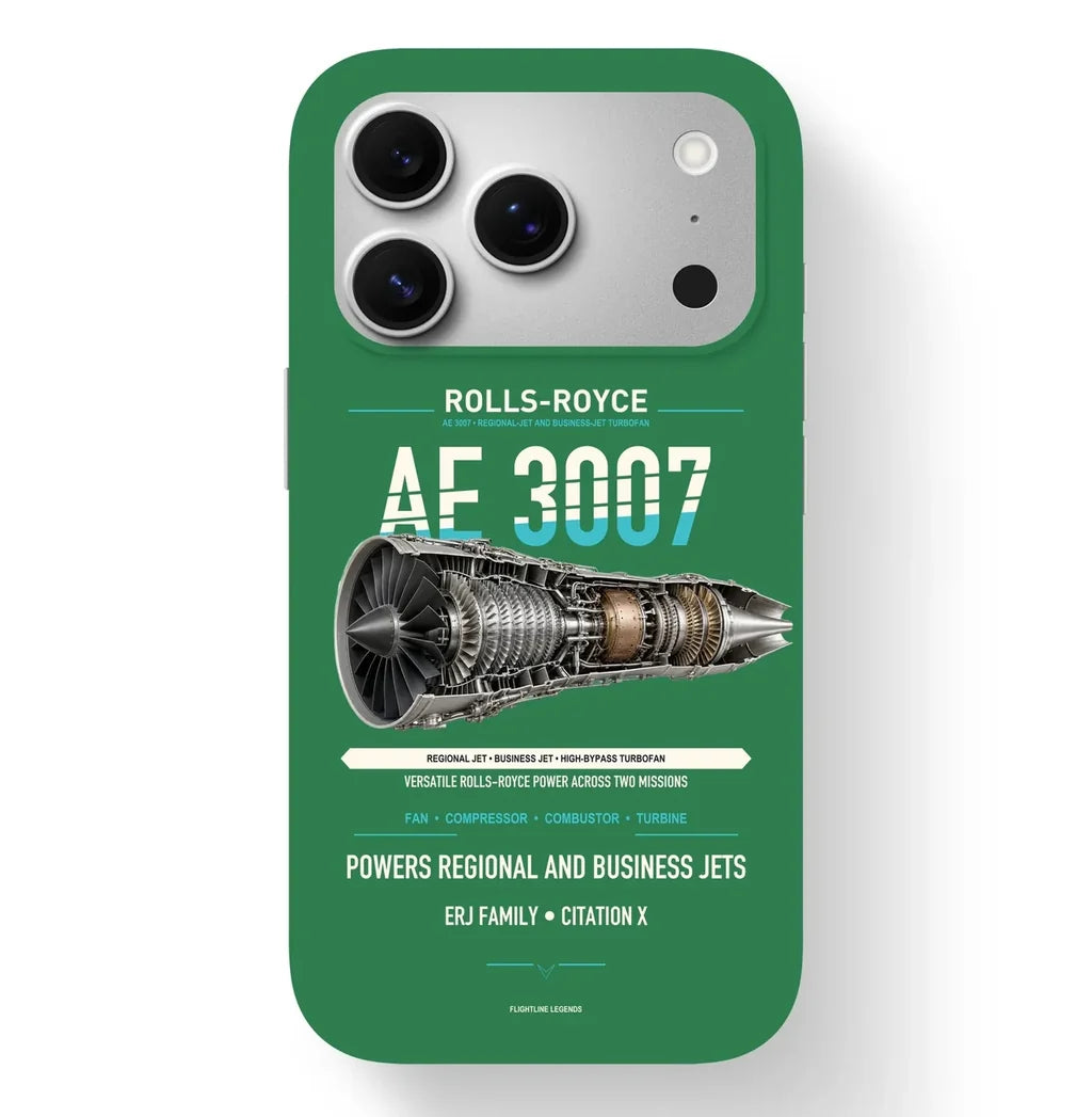 AE 3007 Case design on green iphone case