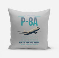 Thumbnail for P-8A Poseidon design on light gray pillow