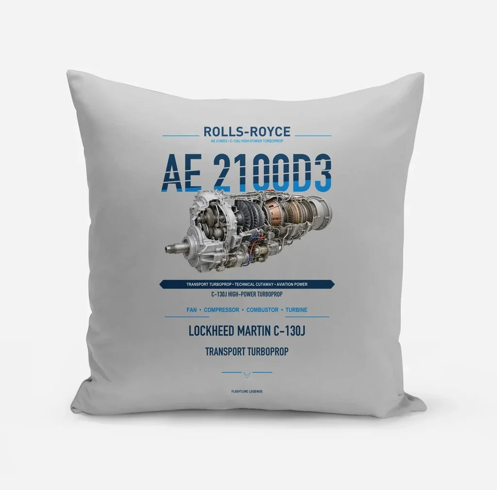 AE 2100D3 design on light gray pillow