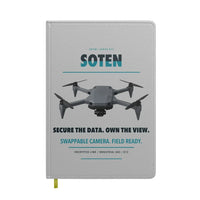 Thumbnail for ACSL SOTEN design on light gray notebook