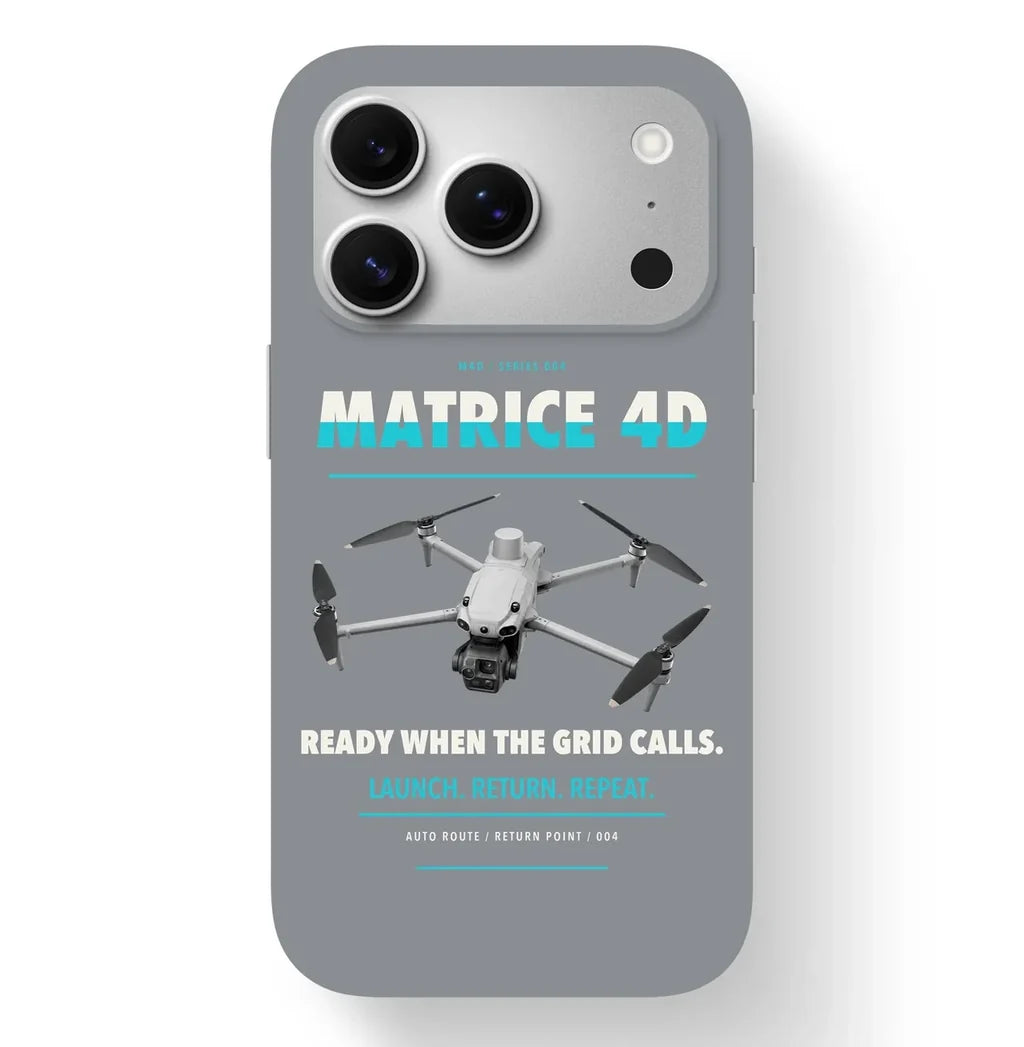DJI Matrice 4D Case design on gray iphone case