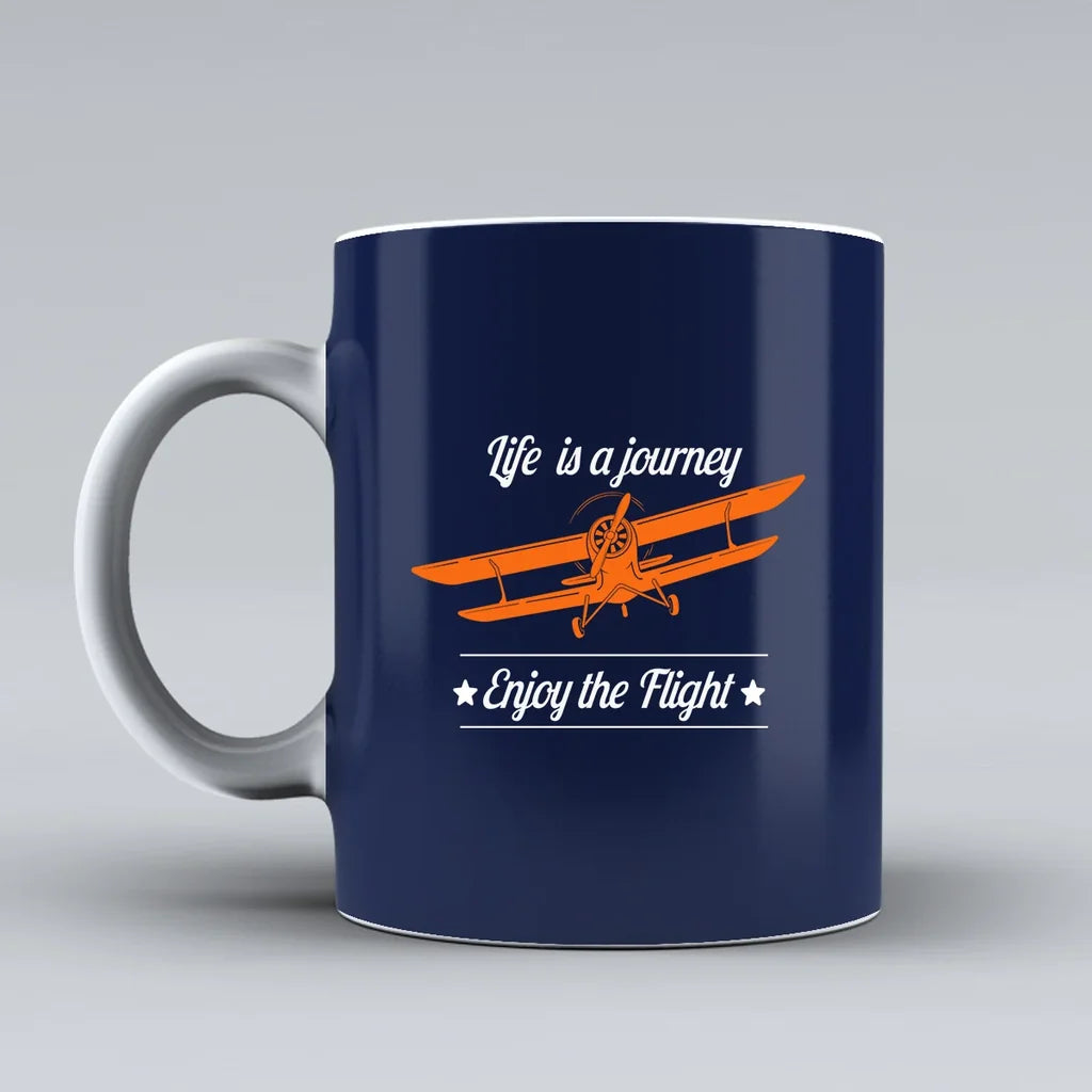 Customisable Life is a journey Enjoy Mug - view 6