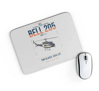 Thumbnail for Bell 205A-1++ design on light gray rectangle mouse pad