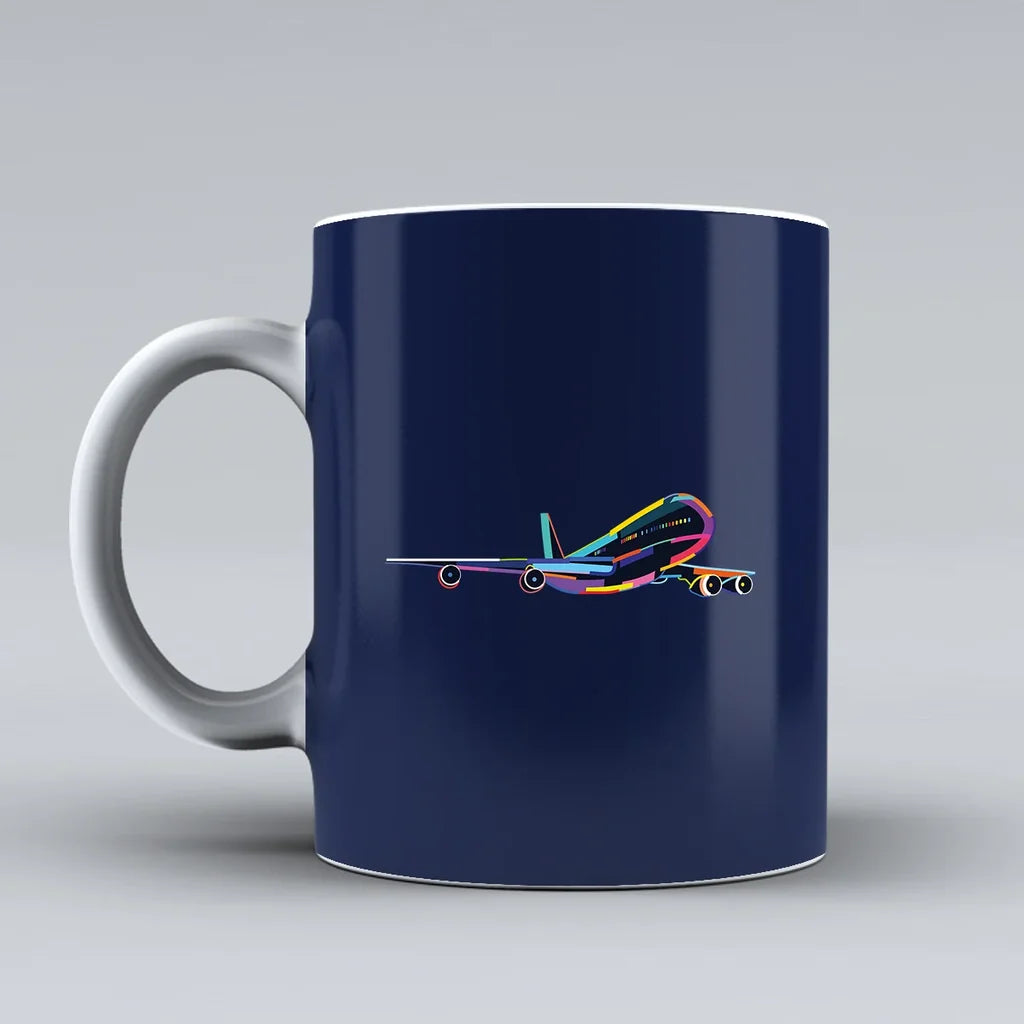 Customisable Multicolor Airplane Mug - view 6