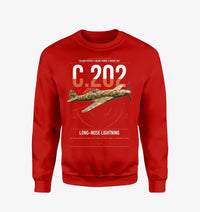 Thumbnail for Macchi C.202 Folgore design on red sweatshirt
