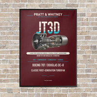 Thumbnail for JT3D vertical canvas print - framed - dark red background