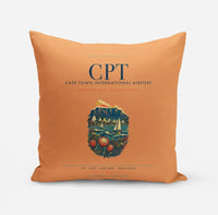 Thumbnail for Cape Town International Airport (CPT) design on orange pillow