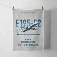 Thumbnail for Embraer E195-E2 design on light gray towel