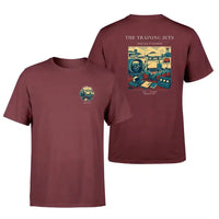 Thumbnail for VINTAGE G4126 - The Training Jets - Double-Side T-Shirt design on darkred double side t shirt