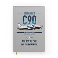 Thumbnail for Beechcraft King Air C90 design on light gray notebook