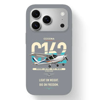 Thumbnail for Cessna 162 Skycatcher design on gray magsafe iphone case, for iPhone 17 Pro