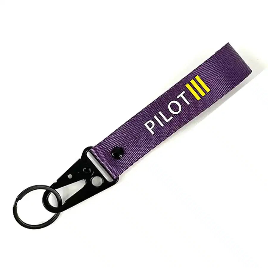 Pilot & Stripes (3 Lines) - Purple+NO NAME