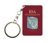 Thumbnail for Idaho Falls Regional Airport (IDA) design on dark red key chain