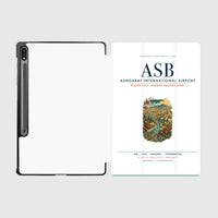 Thumbnail for Ashgabat International Airport (ASB) design on white samsung tablet tablet case