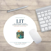 Thumbnail for Bill and Hillary Clinton National Airport (LIT) design on white round mouse pad